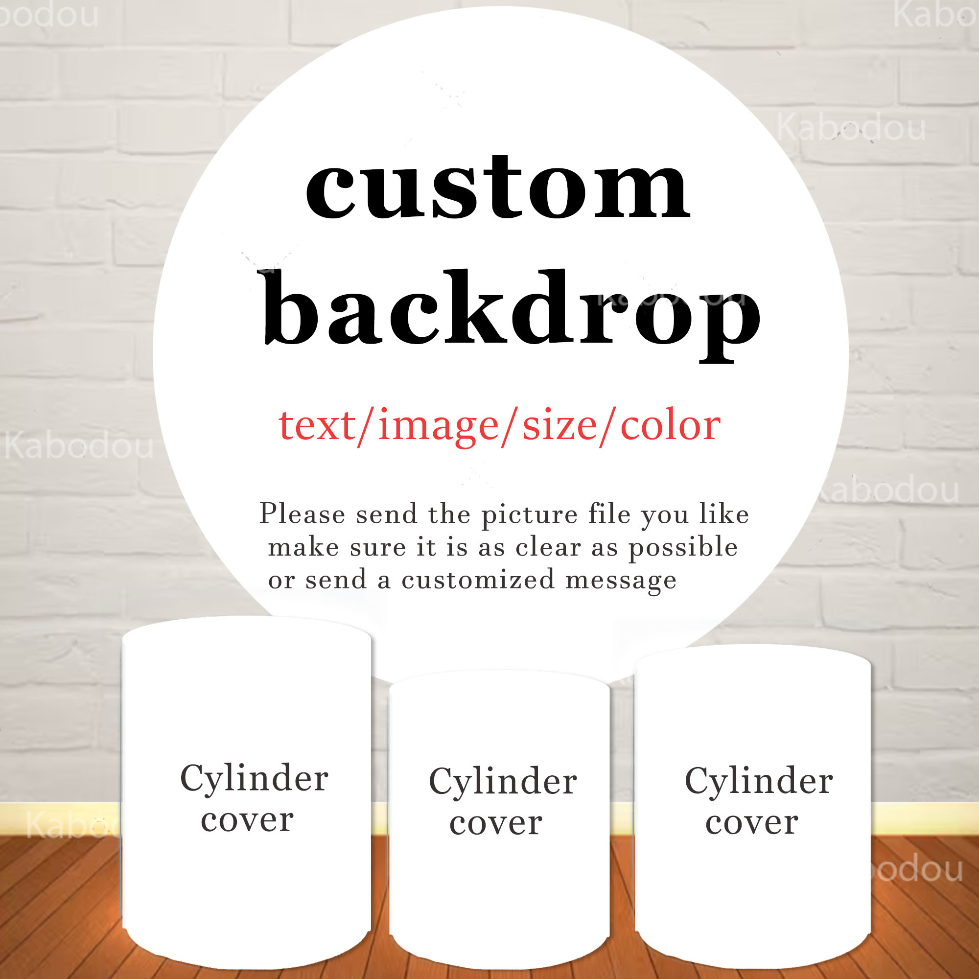Photography Lighting Backdrop - Fondo Redondo Personalizado, Cubierta de Cilindro,
