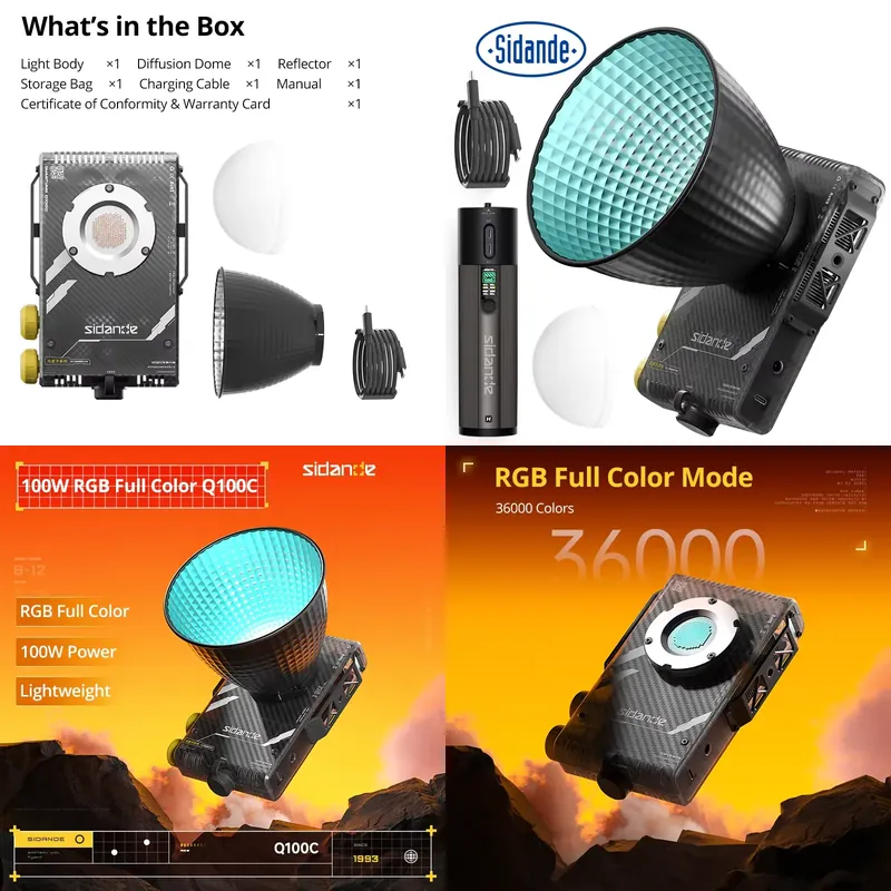 Photography Lighting Rgb - Luz de relleno óptica portátil profesional
