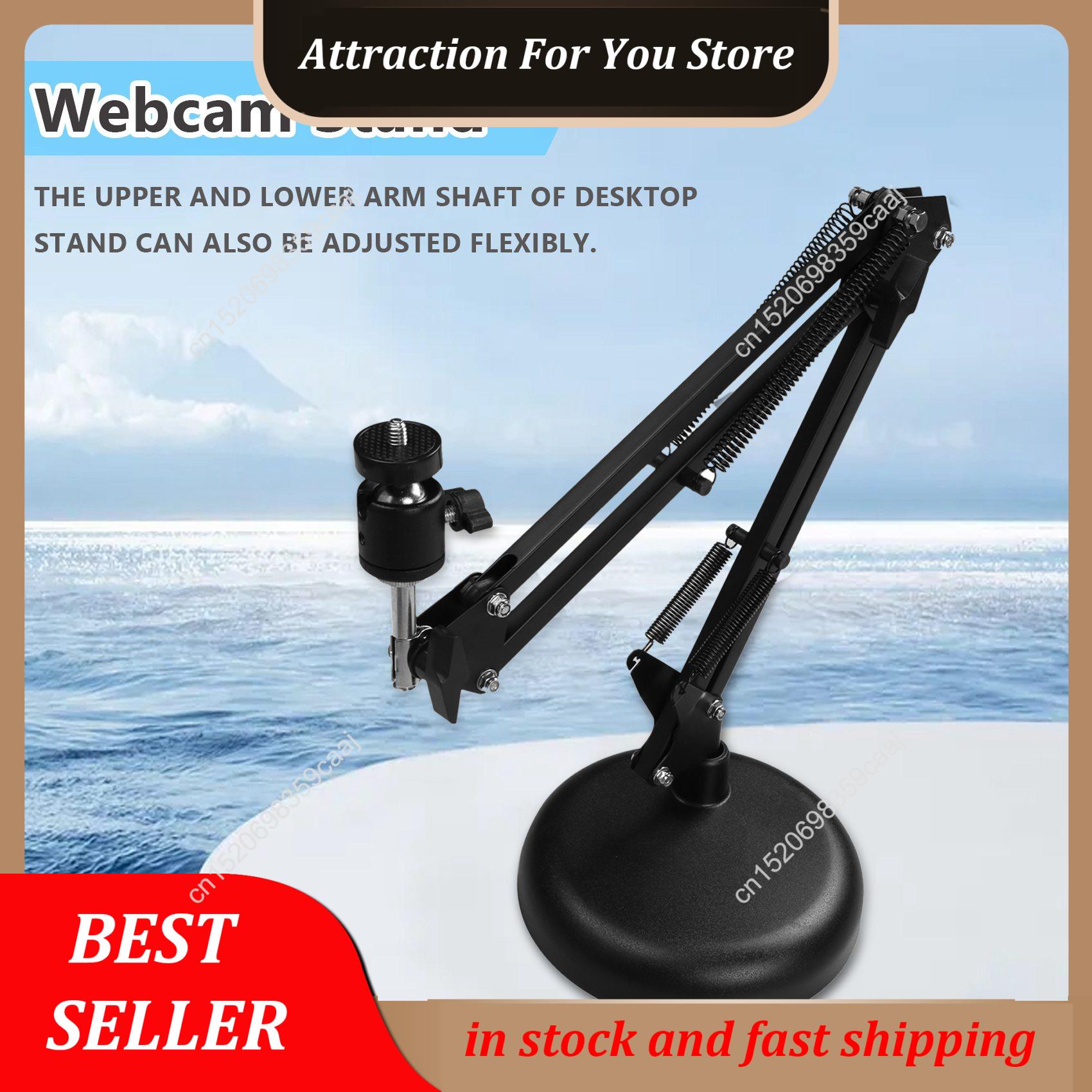 Boom Arm Stand - Soporte de cámara web para escritorio,