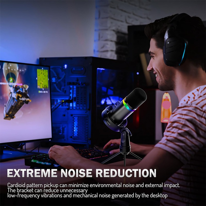 Boom Arm Stand - Micrófono USB para Juegos con Brazo