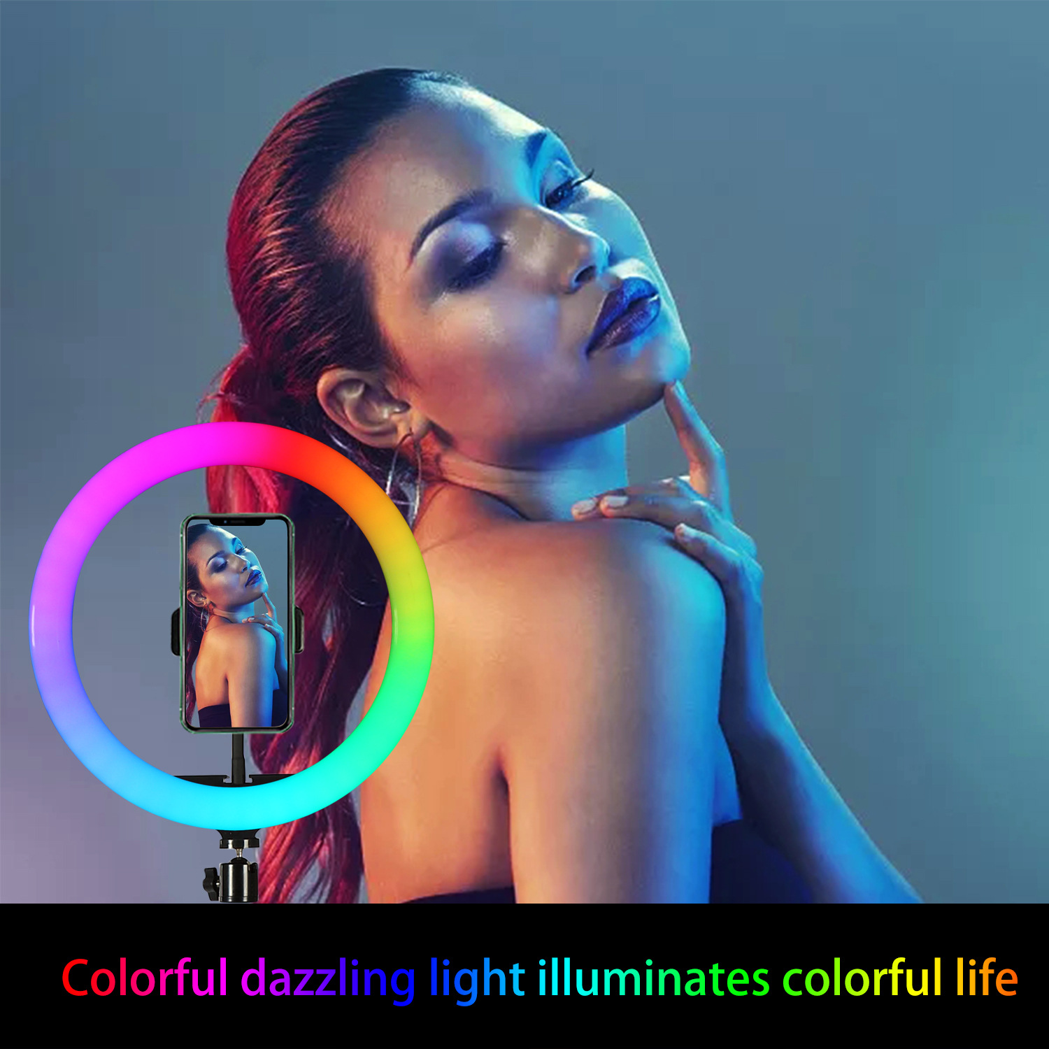 Aro de Luz LED RGB de 10 Pulga - Photography Lighting Rgb reseña y precio