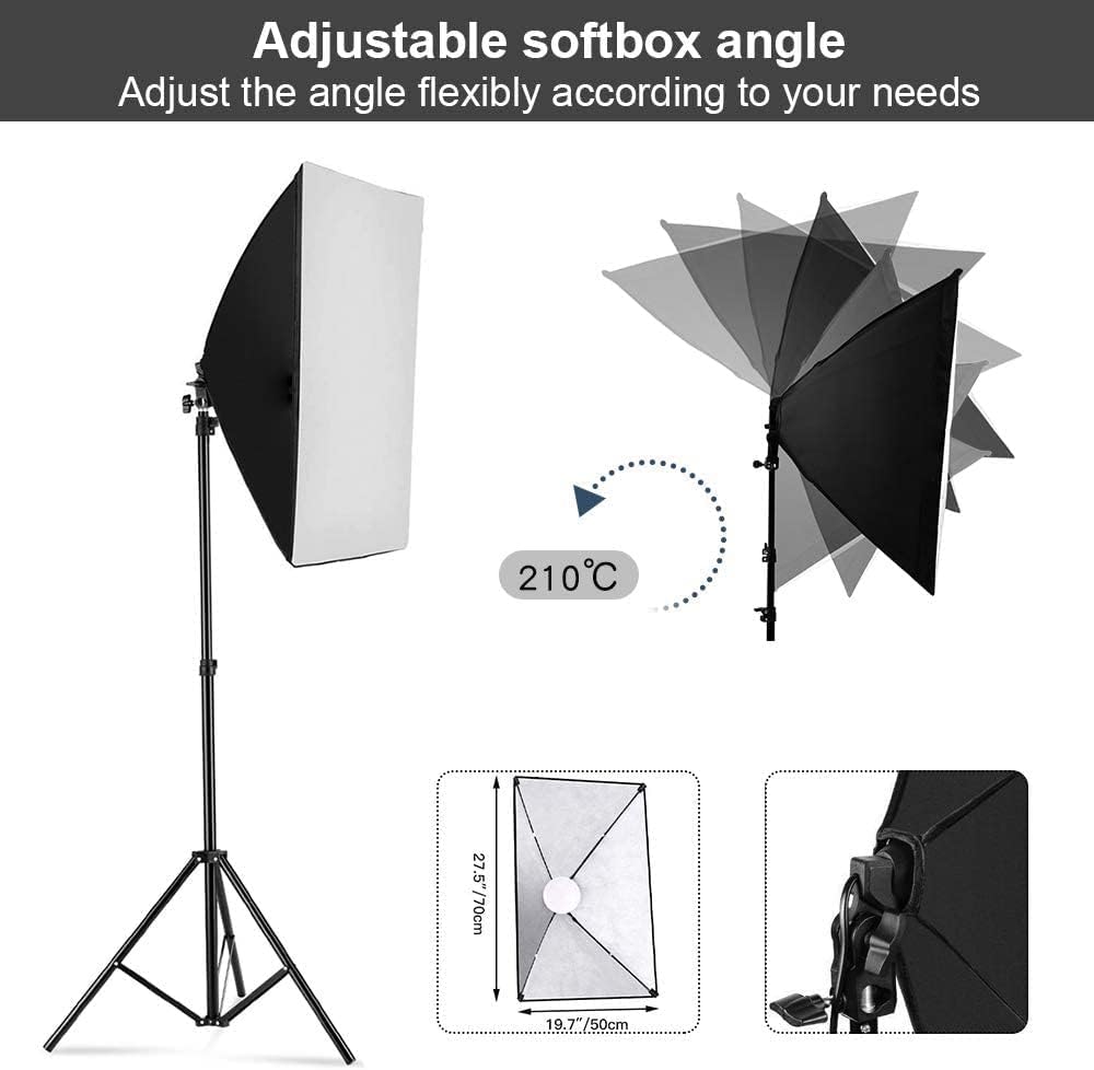 Kit de iluminación con caja de - Photography Lighting Continuous reseña y precio