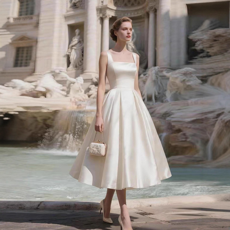 Vestido de novia blanco sin ti - Photography Lighting Style reseña y precio