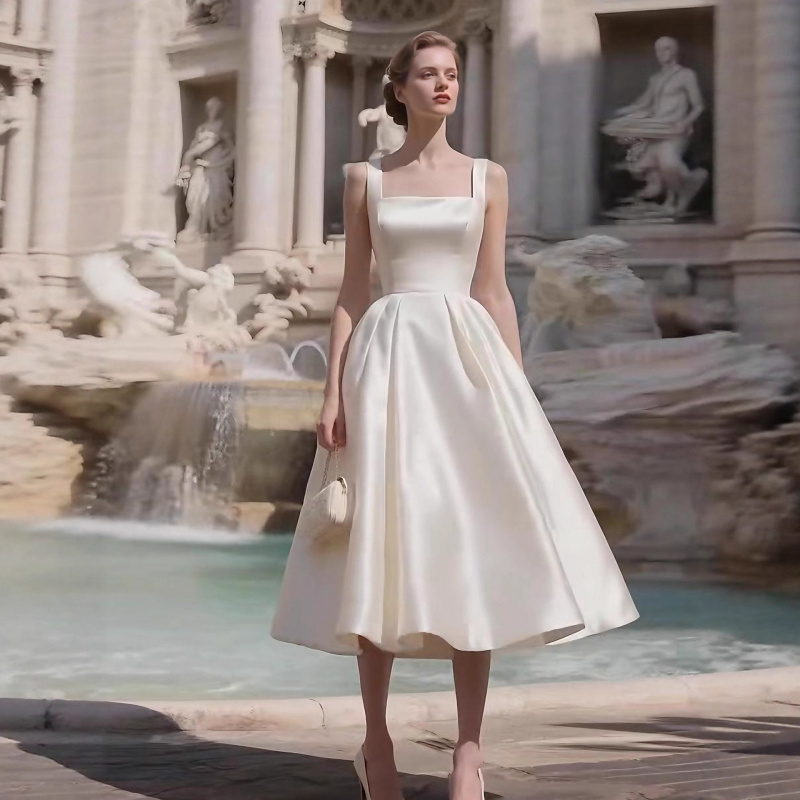 Vestido de novia blanco sin ti - Photography Lighting Style reseña y precio