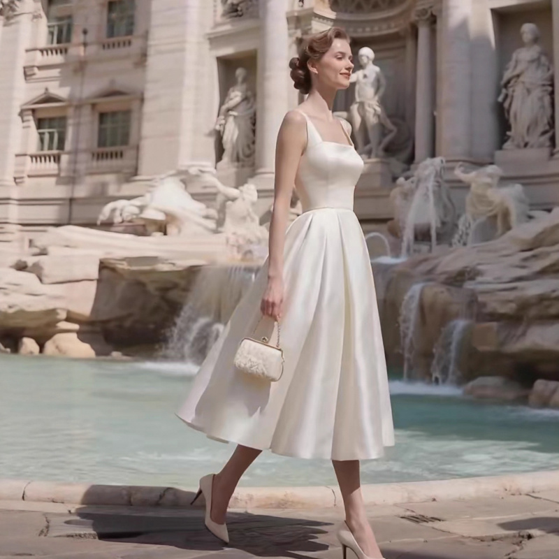 Vestido de novia blanco sin ti - Photography Lighting Style reseña y precio